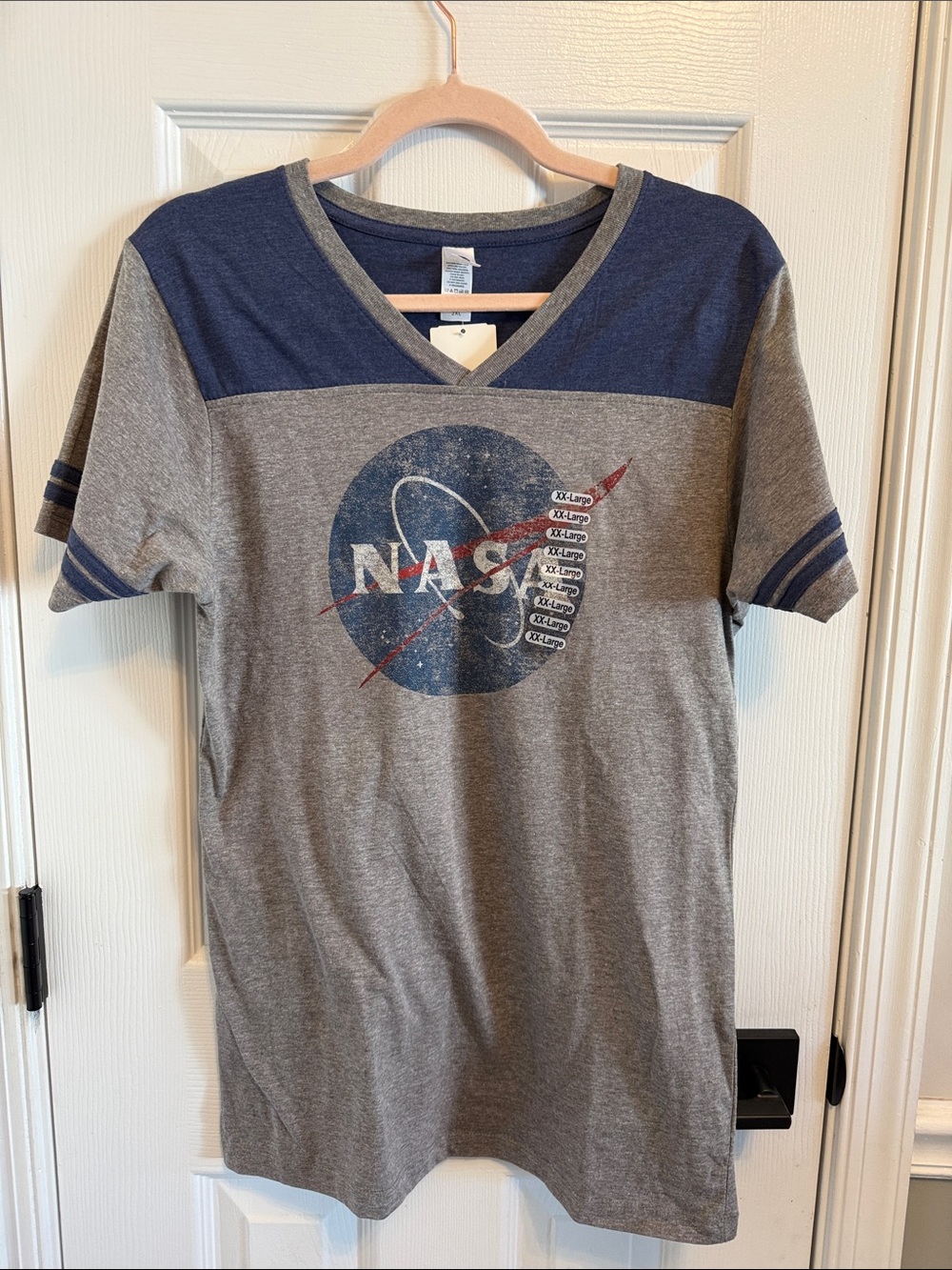 NASA Vneck Jersey Style Tshirt Sz 2X NWT